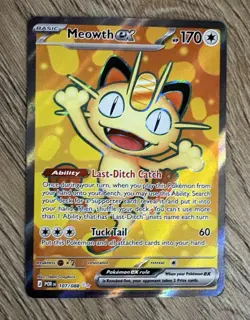 MEOWTH Ex Full Art 107/088 - Pokemon TCG Perfect Order - Image 1