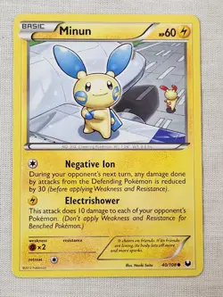 NM Minun - Normal 40/108 Dark Explorers Pokemon TCG - Image 1