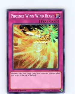 Yu-Gi-Oh TCG Phoenix Wing Wind Blast FUEN-EN044 1st Edition Super Rare Card NM - Image 1