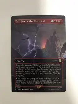 Call Forth the Tempest Foil Extended Borderless MTG Magic Card NM Near Mint LTC - Image 1