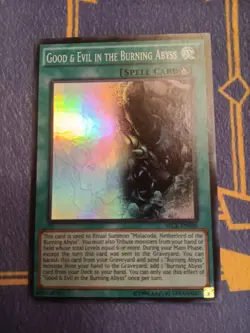 1x Good & Evil in The Burning Abyss SECE-EN086 Super Rare Near Mint - Image 1