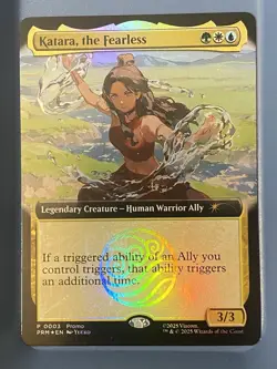 MTG Foil Katara The Fearless - Extended Promo P0003 SDCC AVATAR NM/M - Image 1