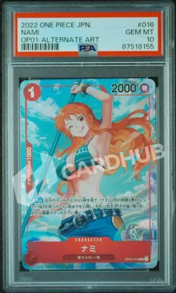 CARTA ONE PIECE NAMI OP01-016 PSA 10 JPN - Image 1