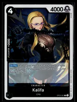 One Piece Pillars of Strength #OP03-081 Kalifa (081) - Image 1
