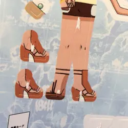 2002 Japan | ONE PIECE Amada (NAMI 07 Cutout Paper Doll) Rare CCG TCG Card - Image 3