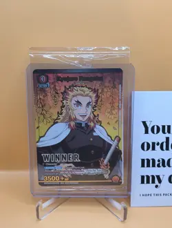 Union Arena Kyojuro Rengoku Winner Promo Card - Sealed - US - UEPR/KMY-1-089 - Image 3