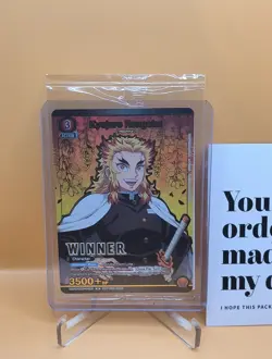 Union Arena Kyojuro Rengoku Winner Promo Card - Sealed - US - UEPR/KMY-1-089 - Image 5