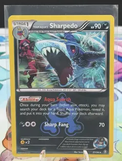 Pokemon TCG Team Aqua's Sharpedo Double Crisis 21/34 Holo Foil Rare - Image 3