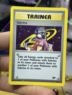 Sabrina 20/132 Gym Challenge 2000 Holo Rare WOTC Pokemon Card TCG - Image 3