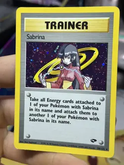 Sabrina 20/132 Gym Challenge 2000 Holo Rare WOTC Pokemon Card TCG - Image 4