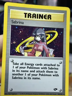 Sabrina 20/132 Gym Challenge 2000 Holo Rare WOTC Pokemon Card TCG - Image 5