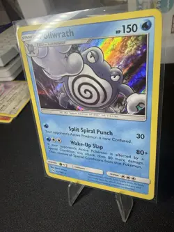 Poliwrath Holo Rare 32/149 Sun & Moon Reverse Holo Near Mint Pokemon Card - Image 4