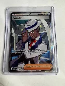 Pokemon 2024 Surging Sparks Cyrano Ultra Rare Card 230/191 NM - Image 1