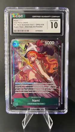 Nami Premium Card Collection OP02-036 CGC 10 - Image 1