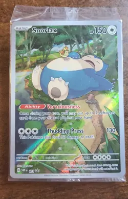 2023 Pokemon TCG Snorlax SVP Black Star Promos 051 Holo Promo Card Sealed - Image 1
