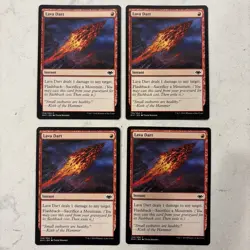 Magic the Gathering MTG Lava Dart Play Set Of 4 Cards - Image 1