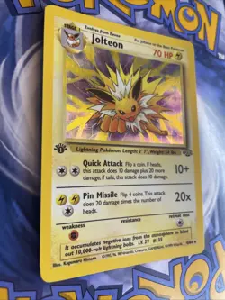 Pokemon Card Jolteon 4/64 Jungle 1st Edition HOLO RARE - LP - Image 2