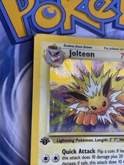 Pokemon Card Jolteon 4/64 Jungle 1st Edition HOLO RARE - LP - Image 5