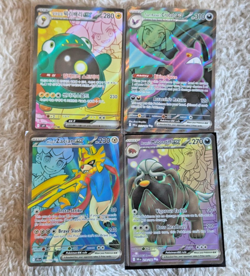 4 x Owner's Full Art Cards Pokemon TCG - Inc Zacian Mabostiff Crobat - NM Bundle - Image 1