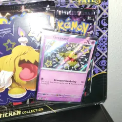 Pokemon TCG Scarlet Violet Paldean Fates Tech Sticker Collection Greavard - Image 3