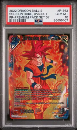 Ssg Goku, Dvn Rstrnt 2022 Dragon Ball Super Card Game Realm Of The God PSA 10 - Image 1