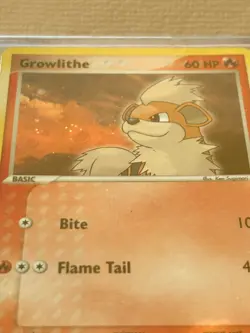 Growlithe 64/112 FireRed & LeafGreen Reverse Holo 2004 Pokemon Card - Image 1