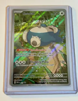 Snorlax 151 Promo Card Scarlet & Violet Holo Promo Cards NM+ Condition - Image 1
