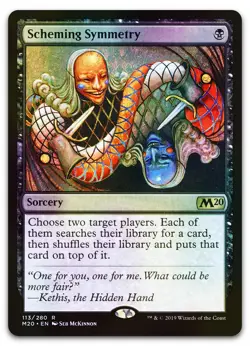 Scheming Symmetry #113 (Foil) (NM) Core Set 2020 M20 Magic MTG - Image 1