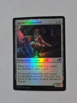 Magic: The Gathering Spirited Companion Common FOIL MTG NM - Image 1