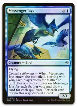 Messenger Jays #35 (Foil) (NM) Conspiracy Take the Crown CN2 Magic MTG - Image 1