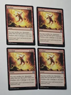 4x Fireblast - Dominaria Remastered - Near Mint - Magic the Gathering - Image 1