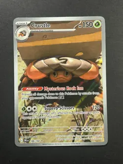 Crustle 2025 Scarlet & Violet Destined Rivals 186/182 Illustration Rare Pokemon - Image 1