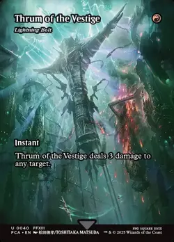 Thrum of the Vestige - Lightning Bolt (Showcase) U Foil - Image 1