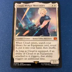 Cloud, Midgar Mercenary Legendary Creature Magic White Final Fantasy Regular 10 - Image 1