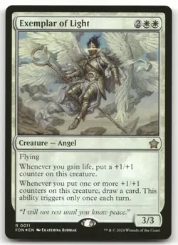Exemplar of Light #11 (Foil) (NM) Foundations FDN Magic MTG - Image 1