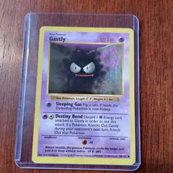 Gastly 50/102 - 1st Edition shadowless Base Set Pokemon TCG - Image 1