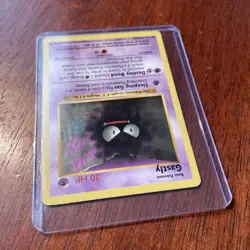 Gastly 50/102 - 1st Edition shadowless Base Set Pokemon TCG - Image 3