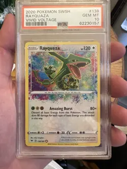 Rayquaza 138/185 Vivid Voltage Pokemon PSA 10 - Image 1