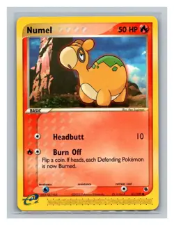 Numel #61/109 Ruby and Sapphire Pokemon Card TCG 2003 - Image 1