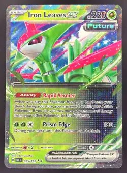 2024 Pokemon Gaming SV Temporal Forces - TEF EN Iron Leaves ex #025/162 - Image 1
