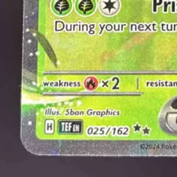 2024 Pokemon Gaming SV Temporal Forces - TEF EN Iron Leaves ex #025/162 - Image 4