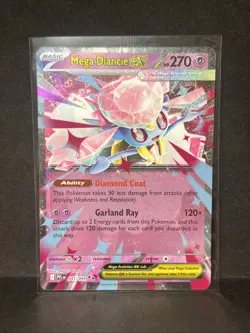 Pokemon Phantasmal Flames Mega Diancie ex Basic Double Rare HoloFoil #041/094 - Image 1