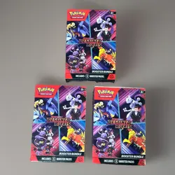 (3) Factory Sealed Pokemon Destined Rivals Booster Bundle Combo - Image 1