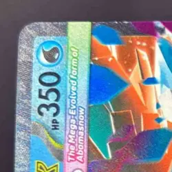 2025 Pokemon Gaming Mega Evolution - MEG EN Abomasnow ex #036/132 Double Rare - Image 3