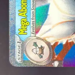 2025 Pokemon Gaming Mega Evolution - MEG EN Abomasnow ex #036/132 Double Rare - Image 4