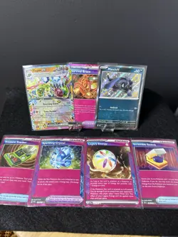 7 Pokemon Card Lot For Sale Paldean Fates Promo prismatic Trainer Cards Twilight - Image 1
