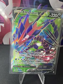 Eternatus V SWSH044 Black Star Promo Full Art Holo Pokemon Card NM Grade Worthy! - Image 2