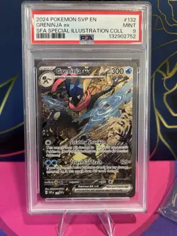 2024 POKEMON SVP EN-SV BLACK STAR PROMO #132 GRENINJA EX PSA 9 - Image 1