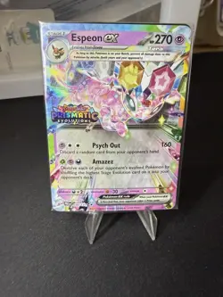 Espeon EX 034/131 Prismatic Evolutions STAMPED Promo SEALED Pokemon 2025 - Image 1
