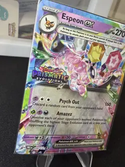 Espeon EX 034/131 Prismatic Evolutions STAMPED Promo SEALED Pokemon 2025 - Image 5